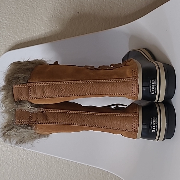 Sorel Joan of Arctic Caramel Black Waterproof Boots size 9.5 NWT - Picture 8 of 12